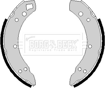 BORG & BECK Комплект тормозных колодок BBS6137